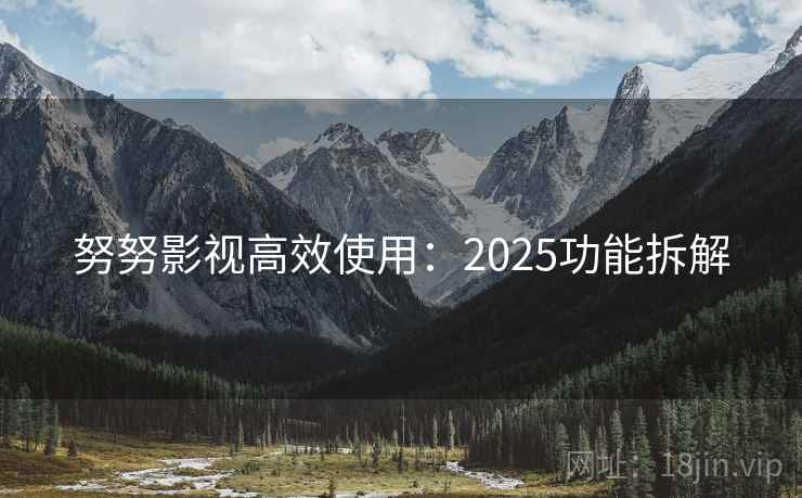 努努影视高效使用：2025功能拆解
