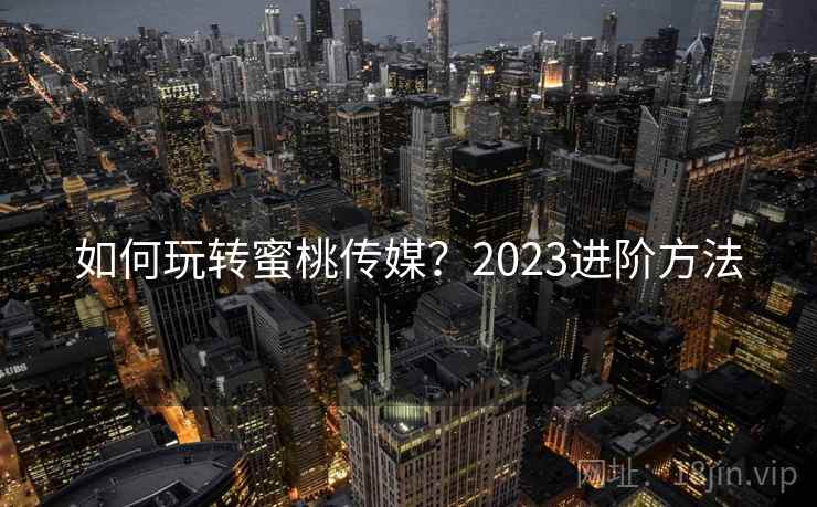 如何玩转蜜桃传媒？2023进阶方法